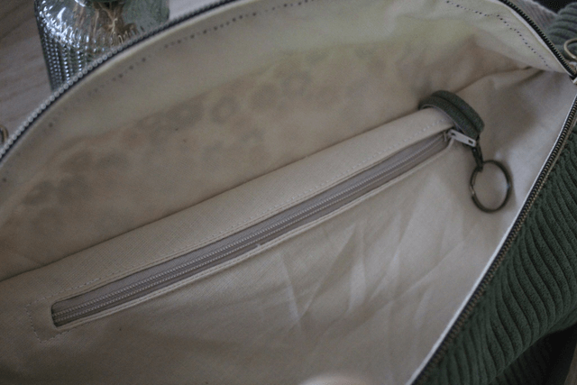 Sac Banane Fleurie verte