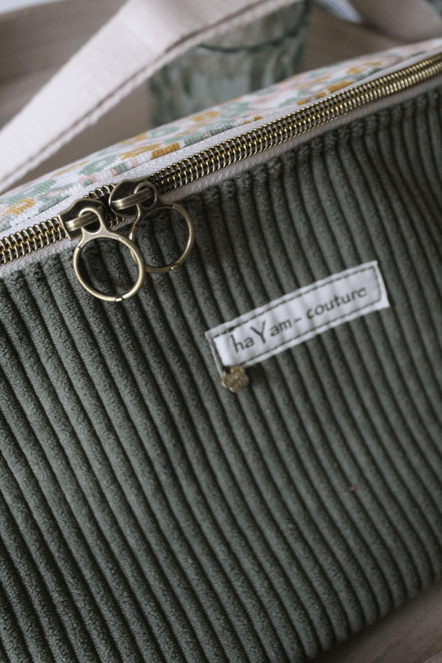 Sac Banane Fleurie verte